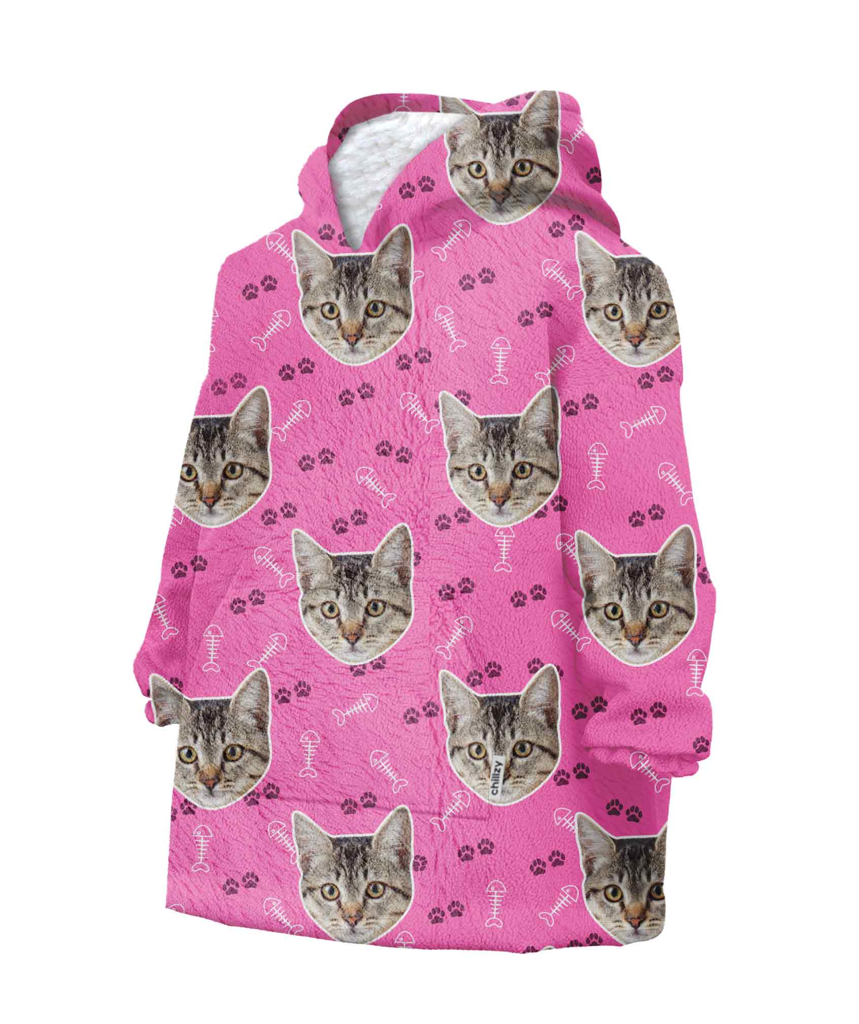 Your Cat Chillzy Kids Hoodie Blanket