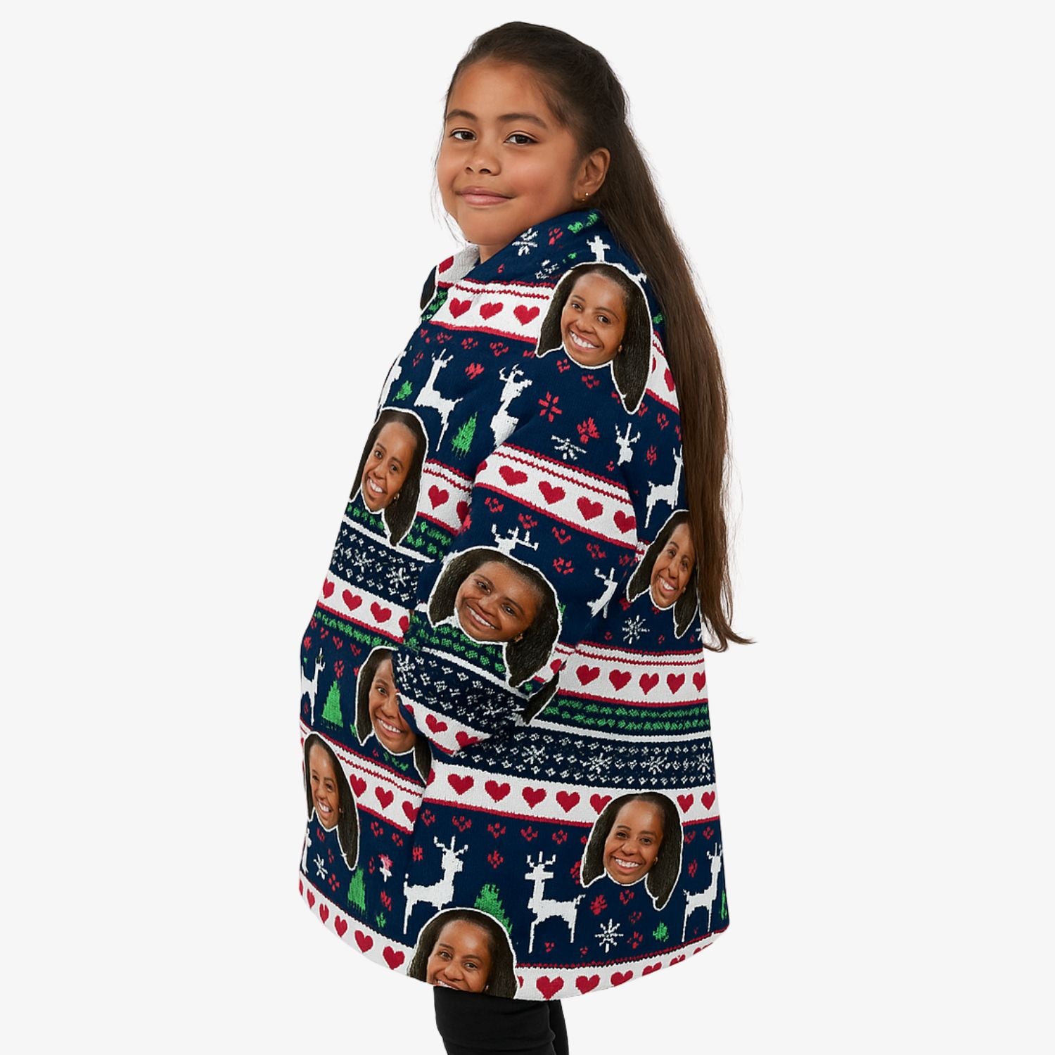 Xmas Chillzy Kids Hoodie Blanket