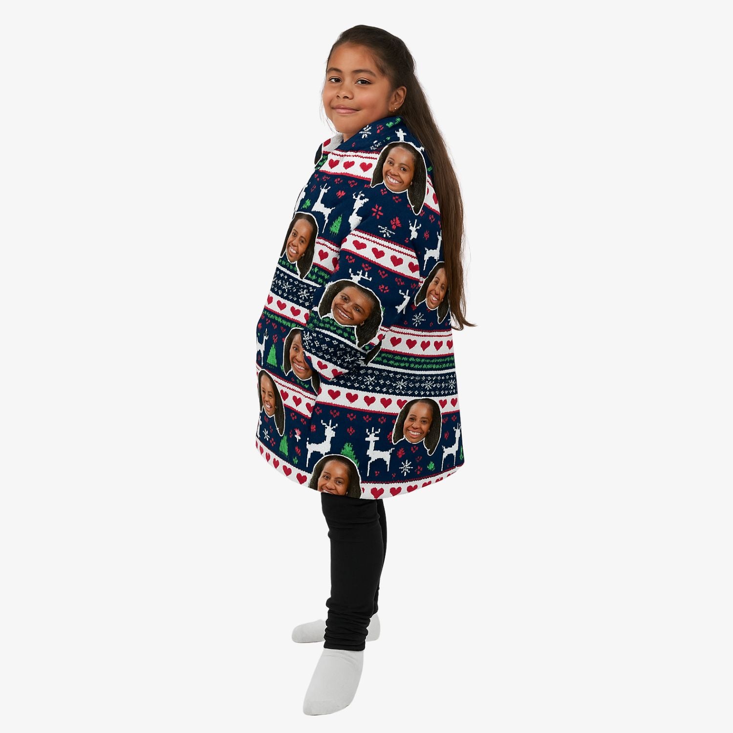 Xmas Chillzy Kids Hoodie Blanket