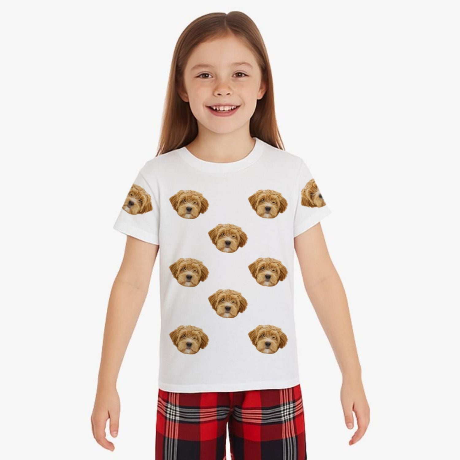 personalised childrens pyjamas with your dogs photo