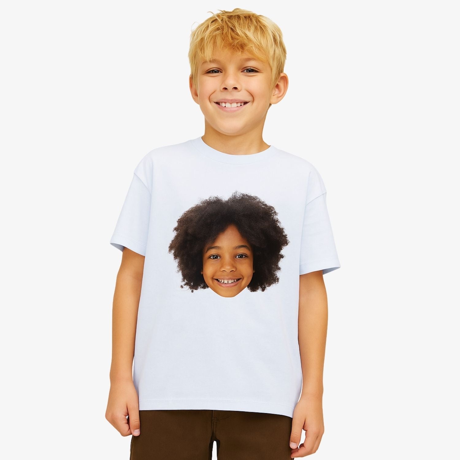 Kids personalised Face T-Shirt
