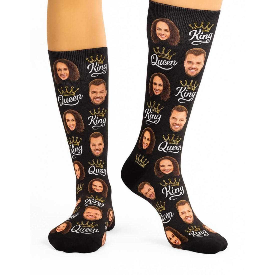 Queen Socks King & Queen Socks | Personalised Royalty Socks