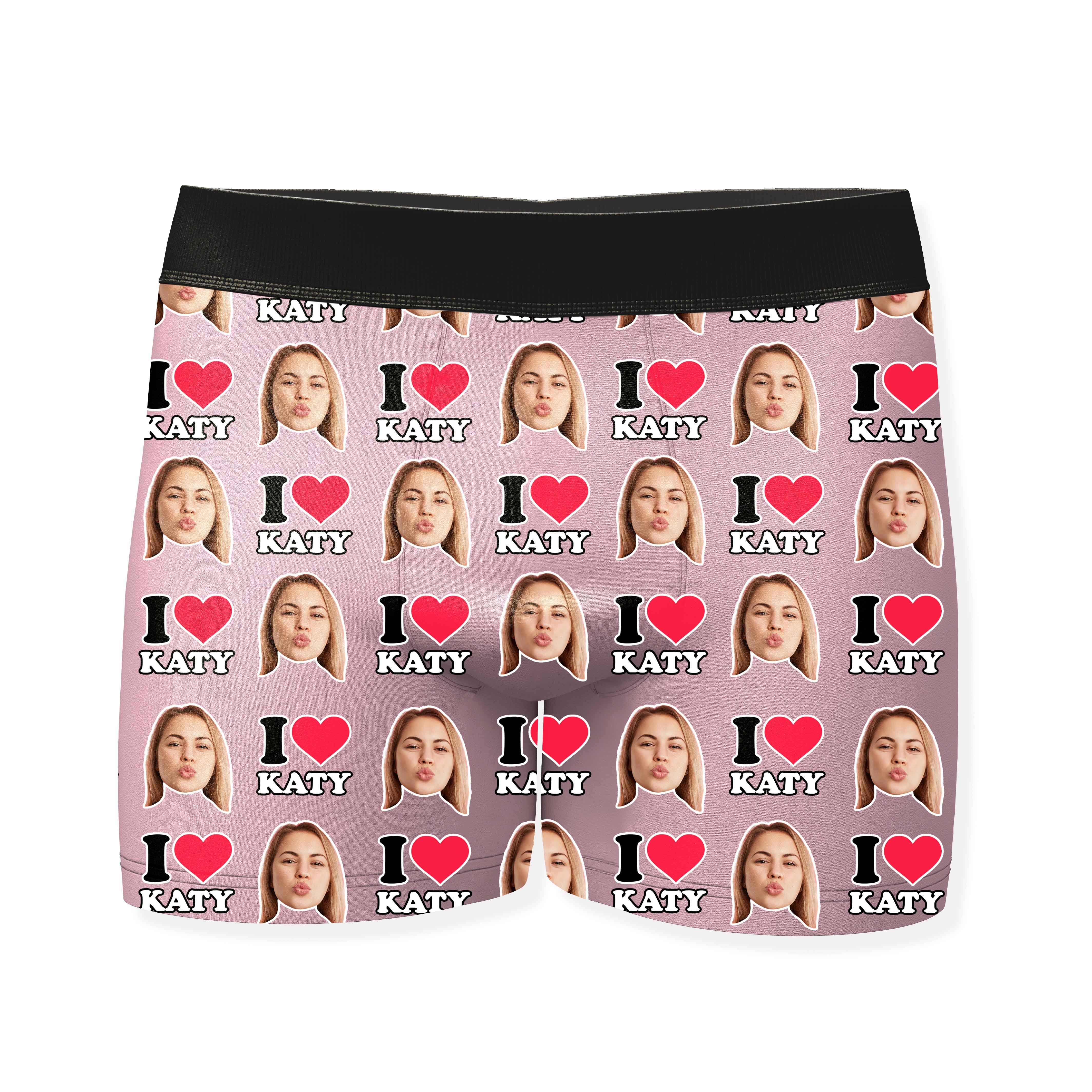 I Heart Name Boxers Personalised With Your Face