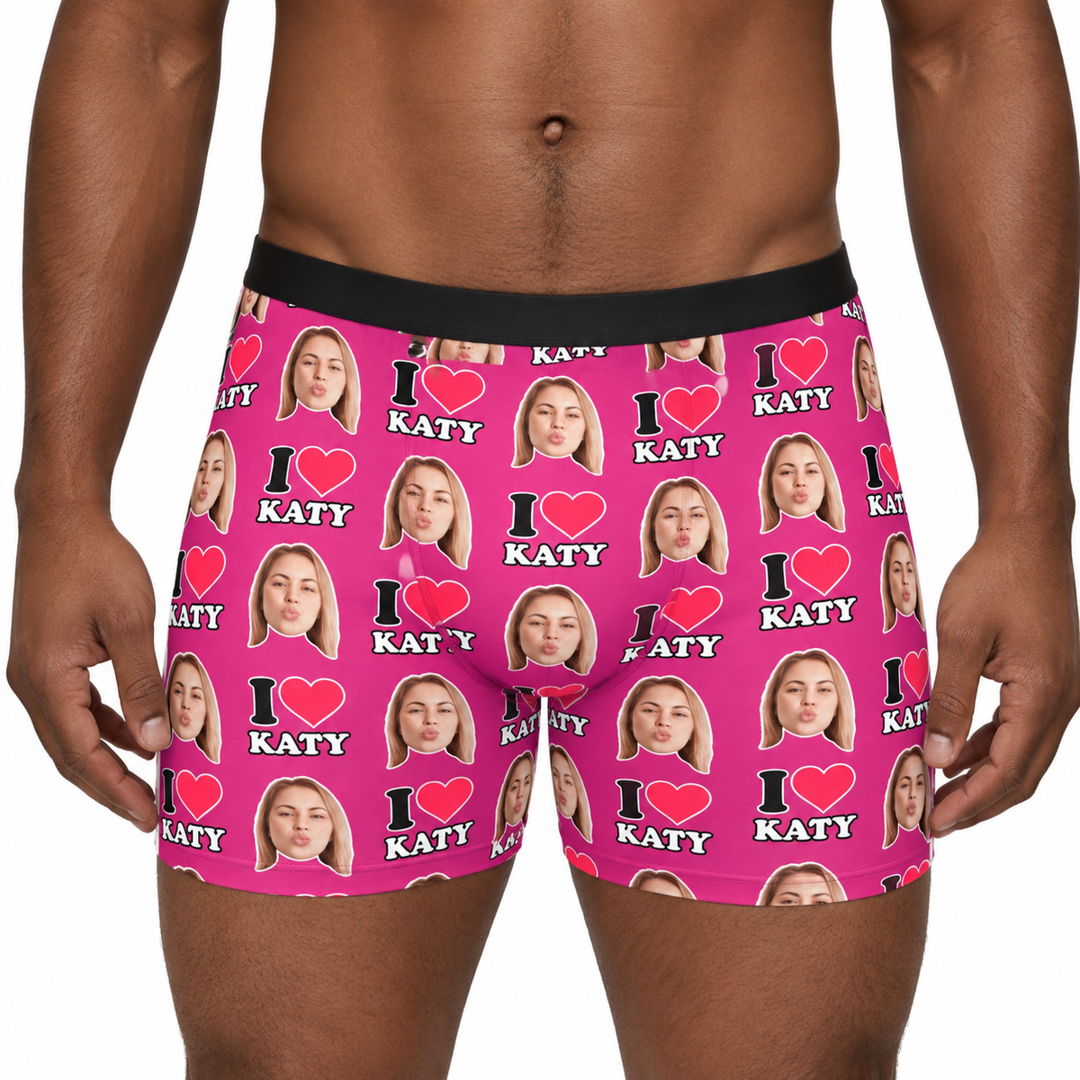 I Heart Name Boxers Personalised With Your Face