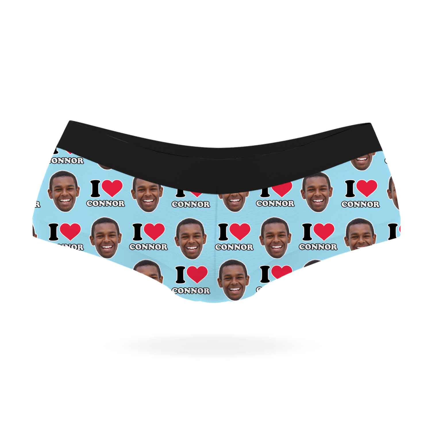 I Heart Name Knickers Personalised With Your Face
