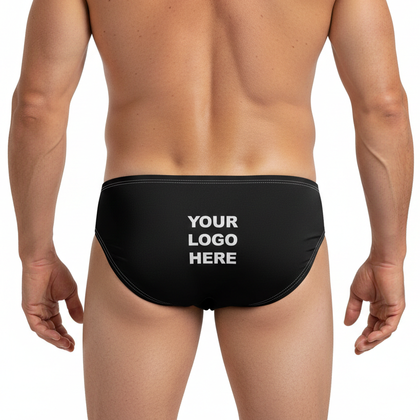 Logo Front & Back Personalised Swim Trunks