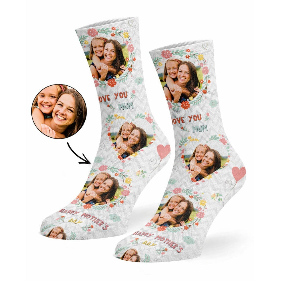 Love You Mothers Day Socks