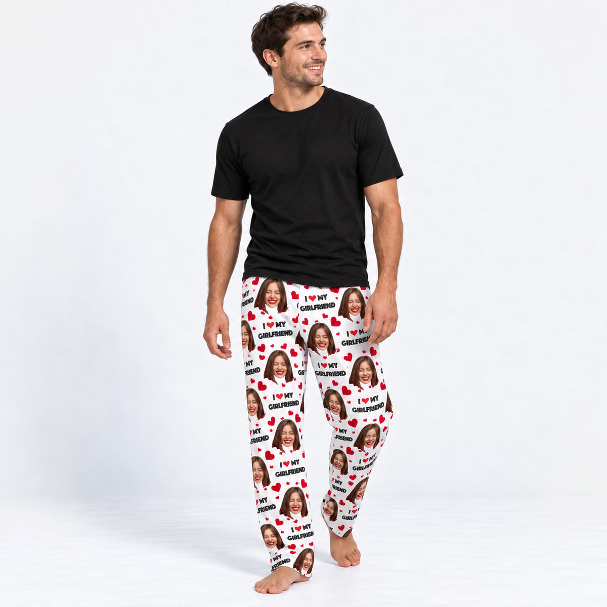 Men's I Love My Girlfriend PJ Bottoms