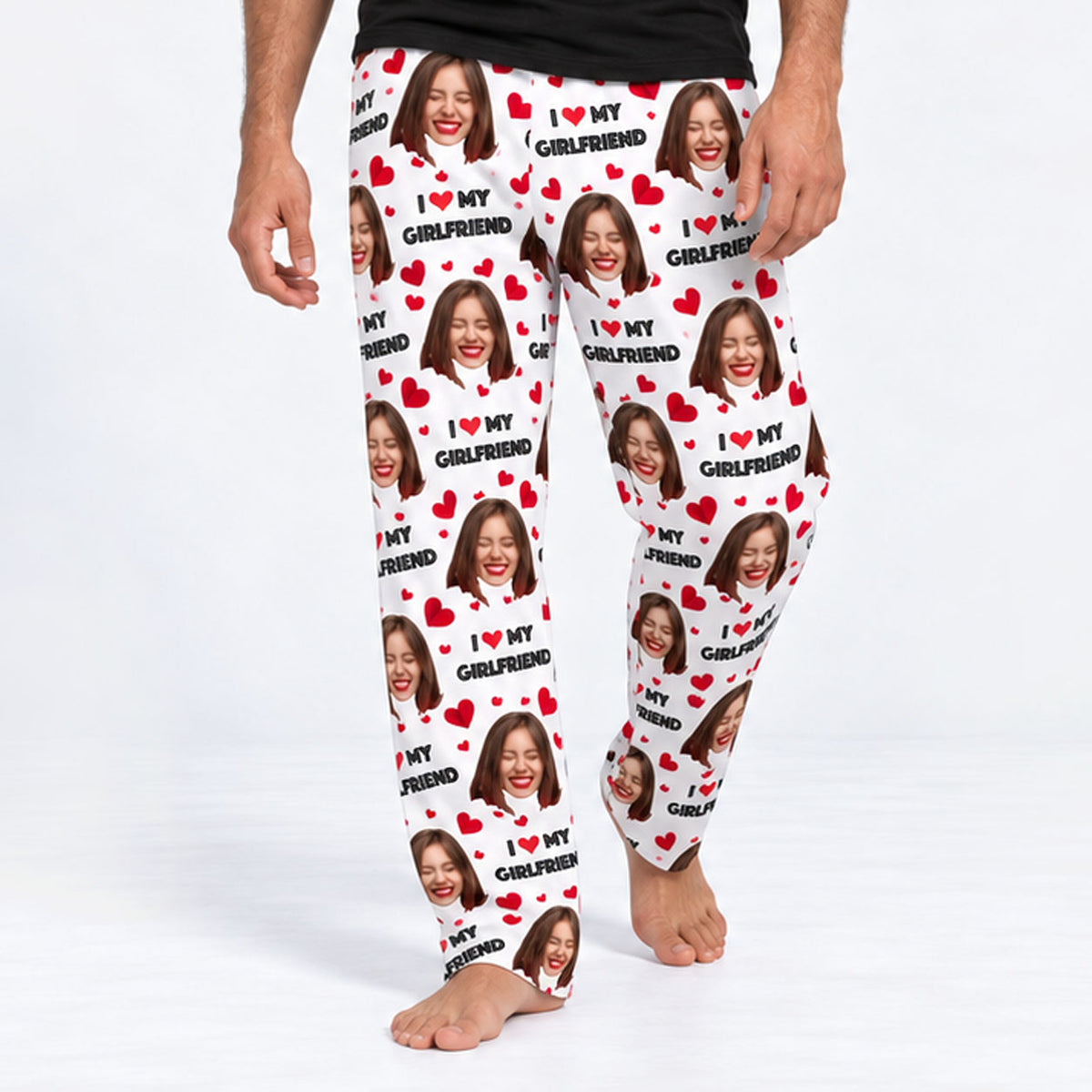Men's I Love My Girlfriend PJ Bottoms
