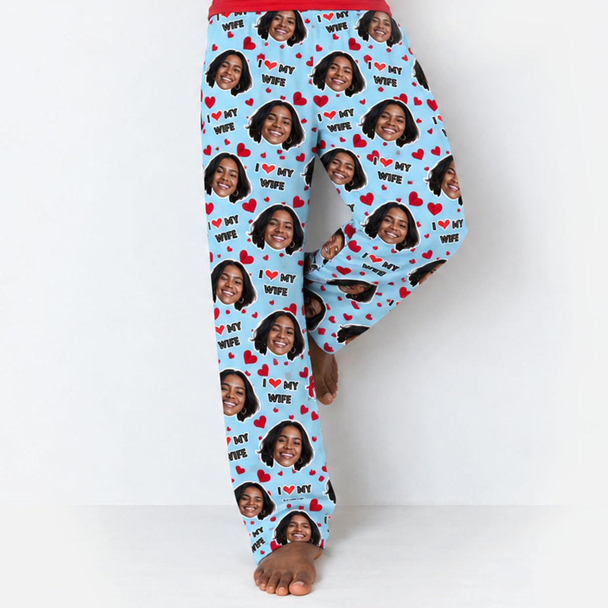 Men's I Love My Wife PJ Bottoms