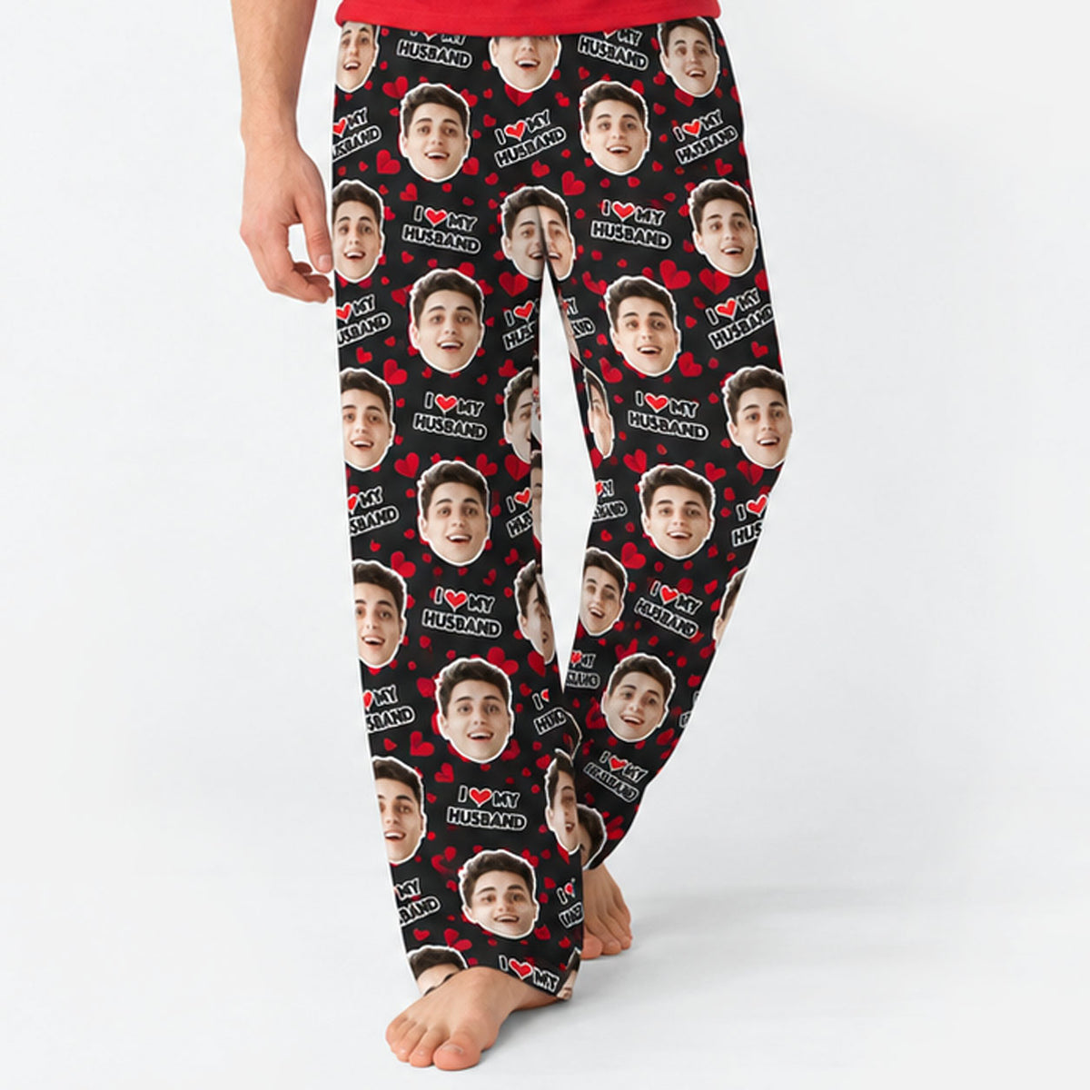 Men's I Love My Husband PJ Bottoms