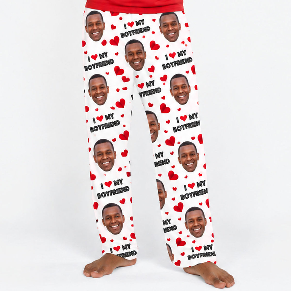 Men's I Love My Boyfriend PJ Bottoms