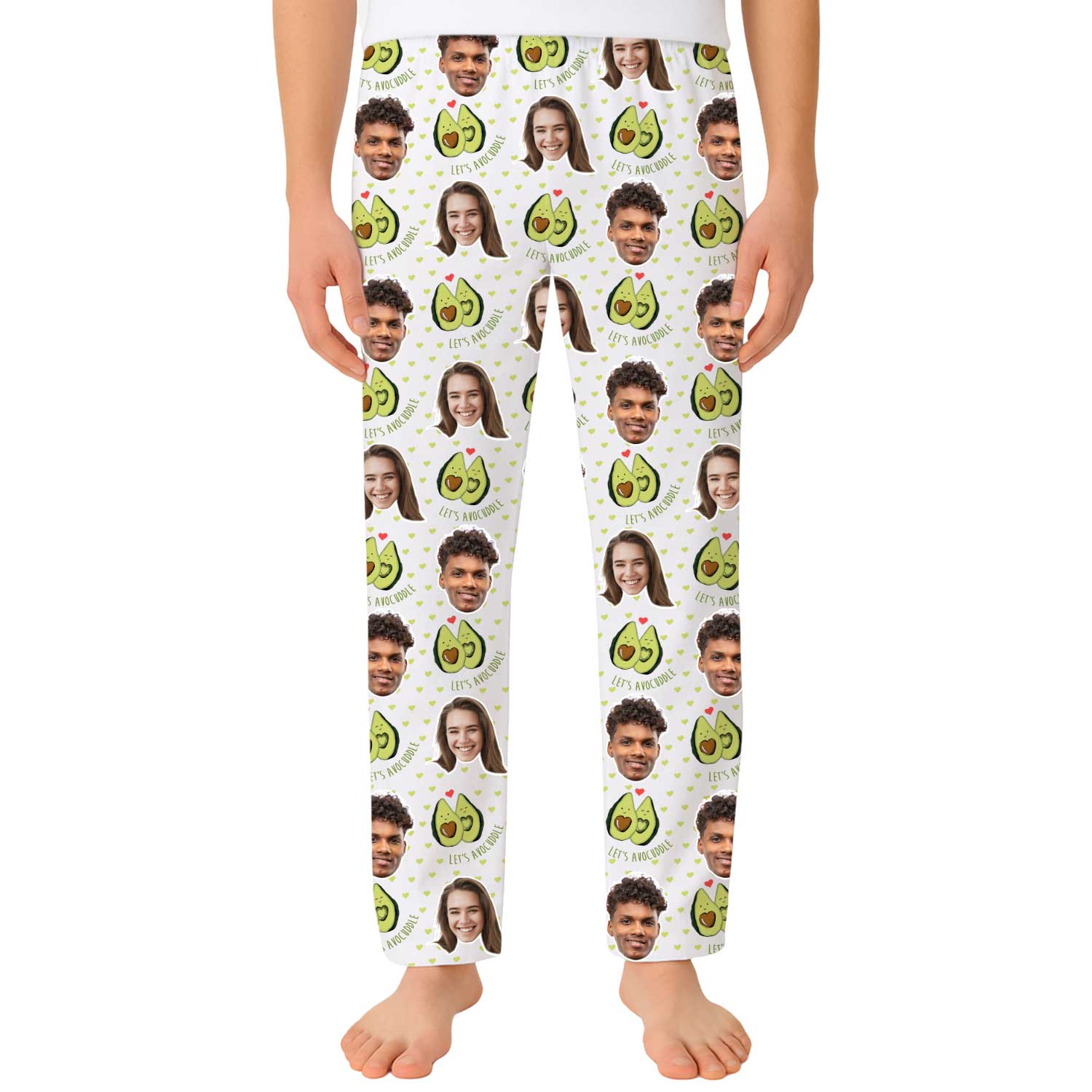 Let's Avocuddle Custom Men's PJ Bottoms