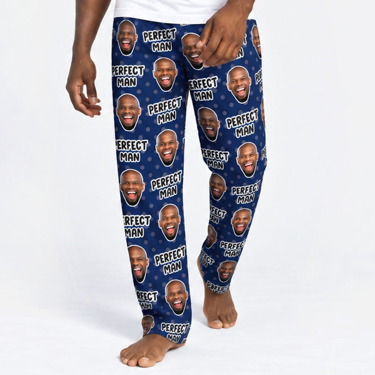 Men's Perfect Man Personalised PJ Bottoms