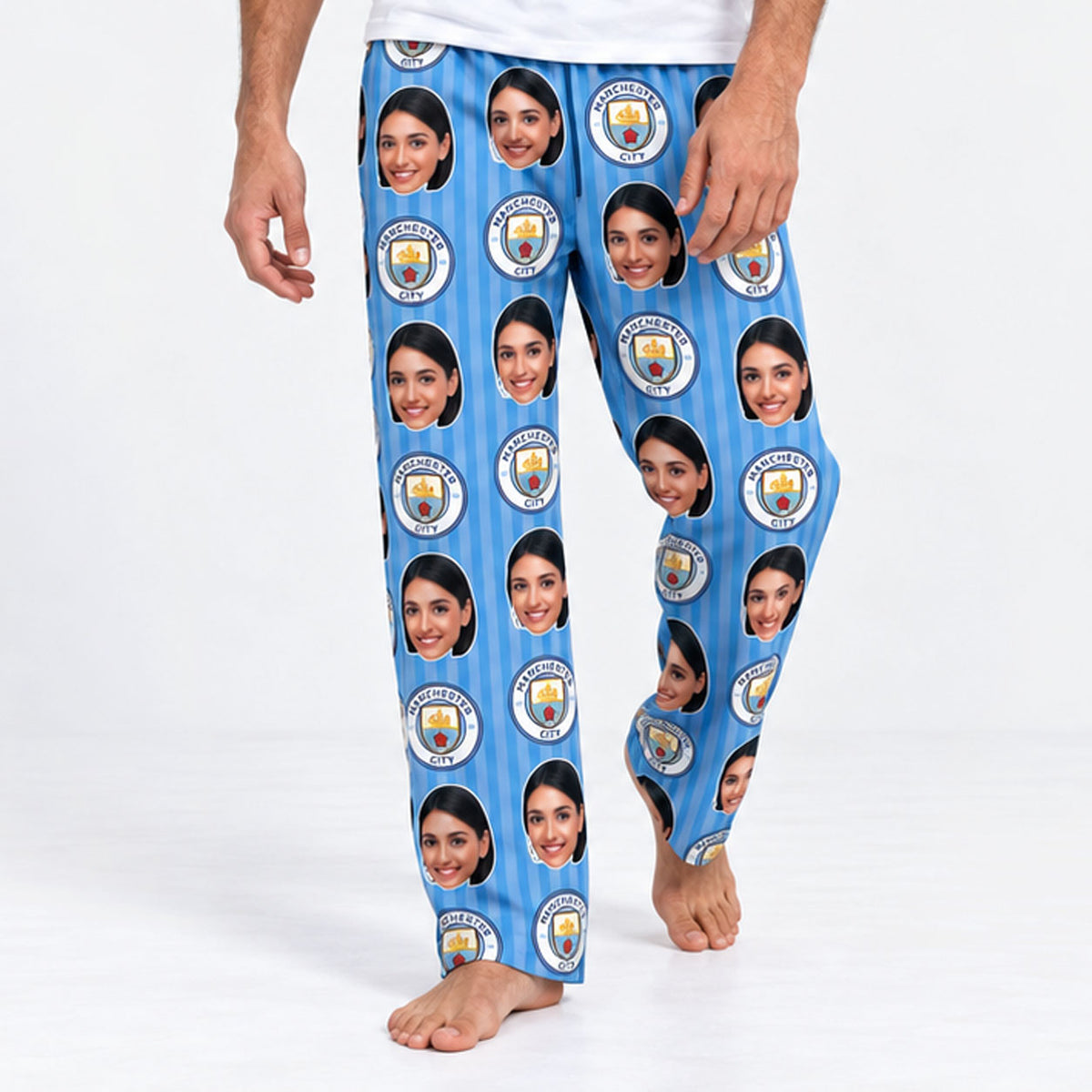 Man City Men's Personalised PJ Bottoms