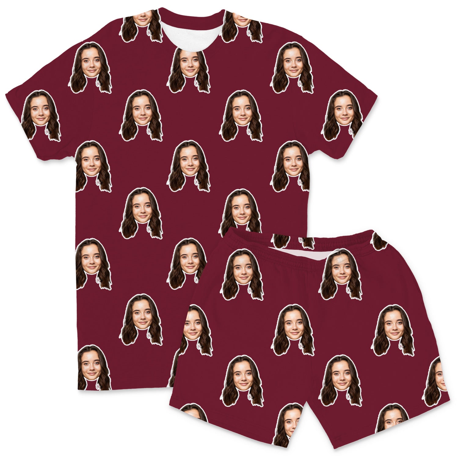 Personalised Men's Pyjamas - Your Face Shorts Set