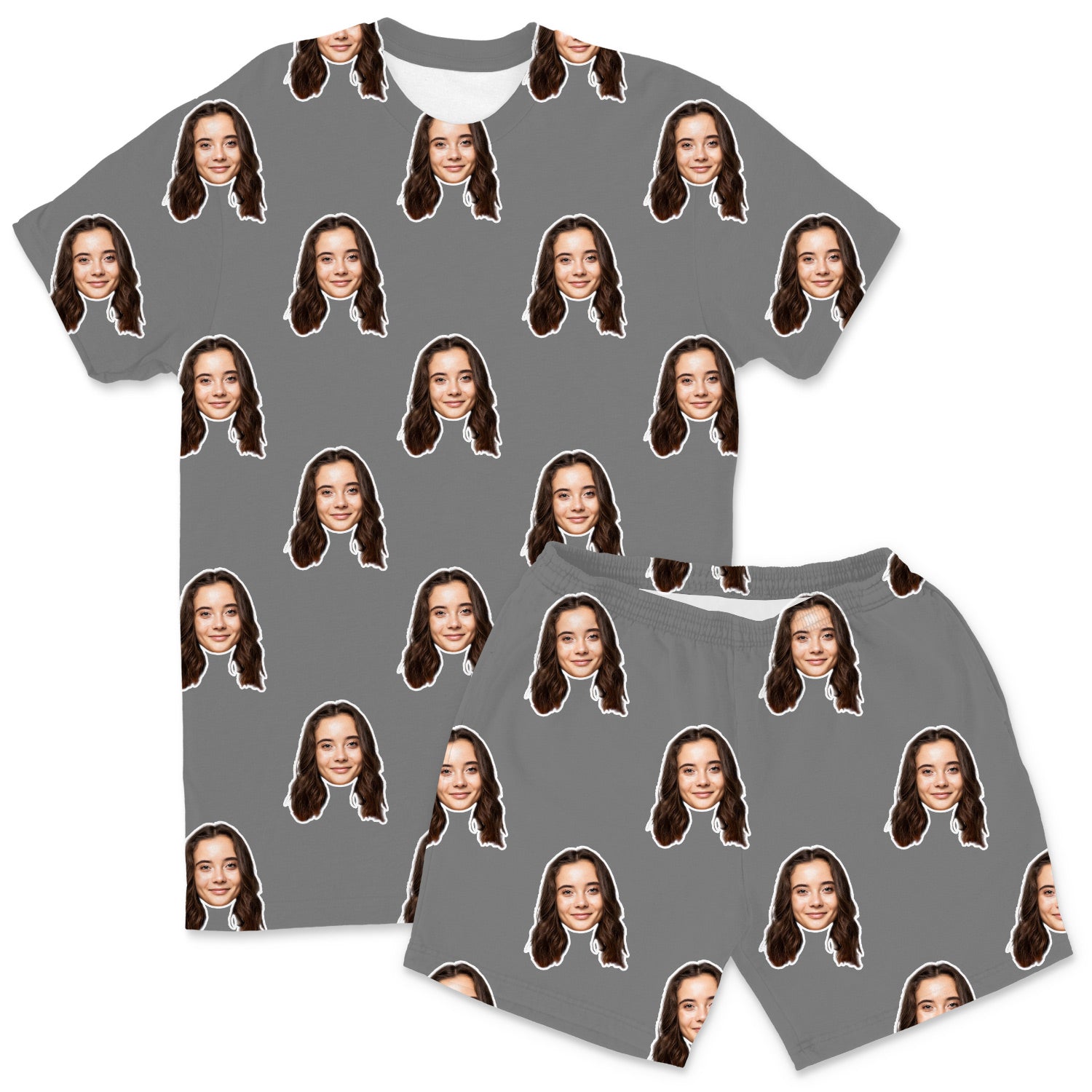 Personalised Men's Pyjamas - Your Face Shorts Set