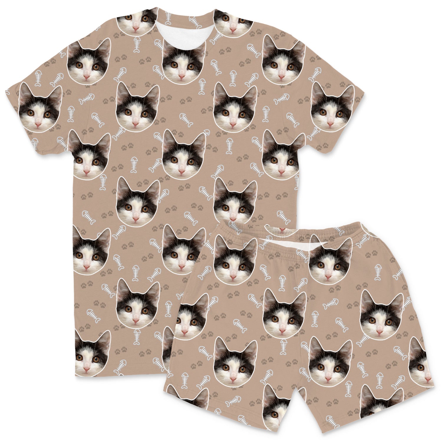 Your Cat Men's Personalised Pyjamas - Shorts Set