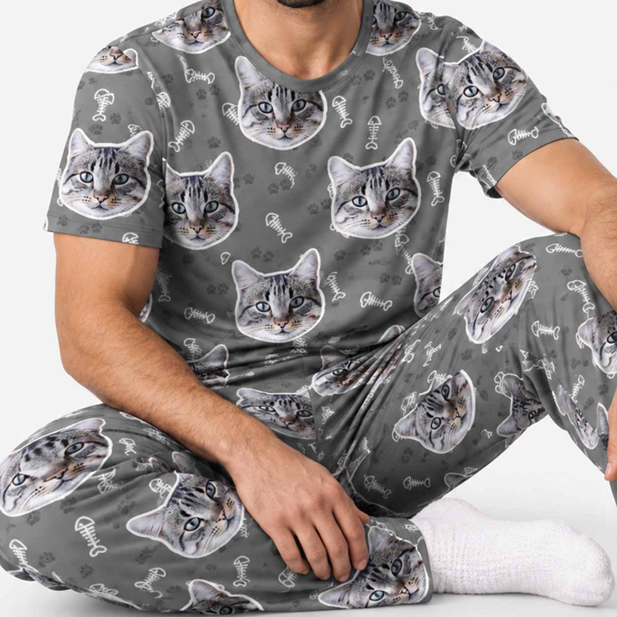 Your Cat Men's Personalised Pyjamas - Trouser Set