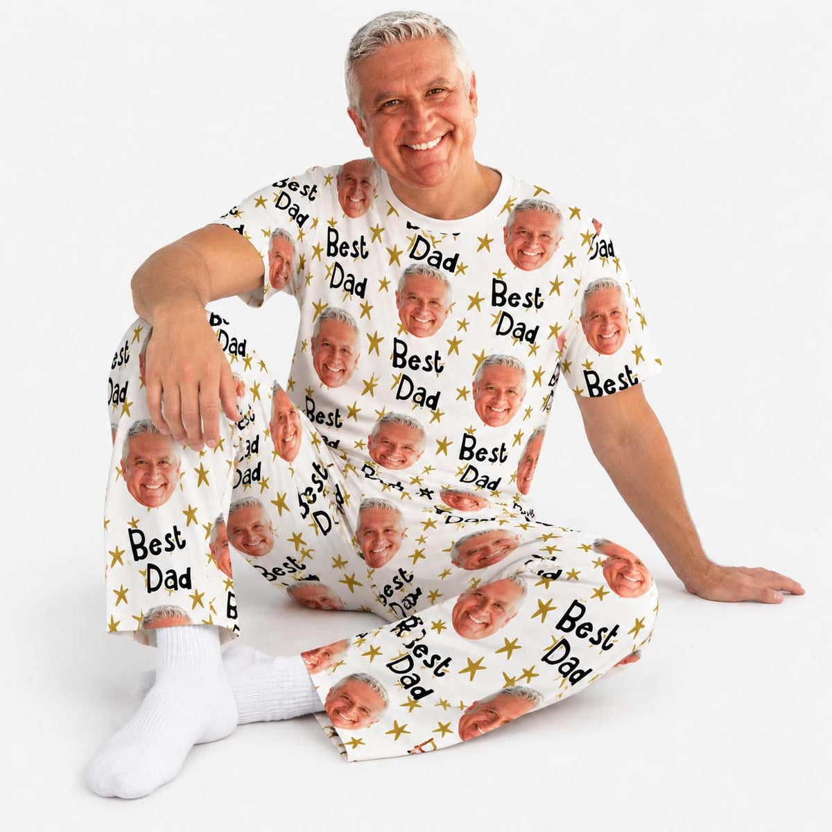 Men's Best Dad Personalised Pyjamas - Trousers Set