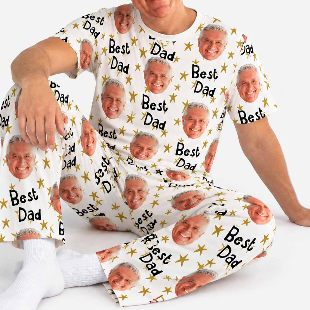 Men's Best Dad Personalised Pyjamas - Trousers Set