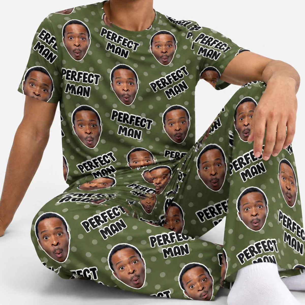 Men's Perfect Man Personalised Pyjamas - Trouser Set
