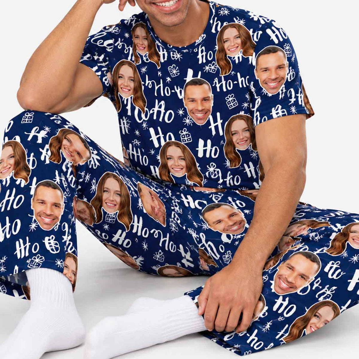 Men's Ho Ho Ho Christmas Pyjamas - Trouser Set