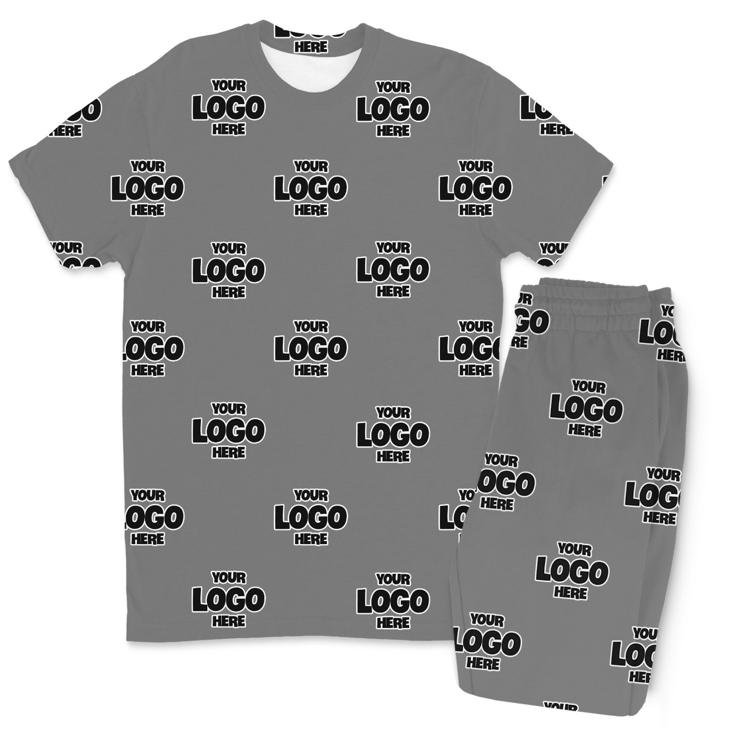 Personalised Logo Pattern Men’s PJ Trousers Set