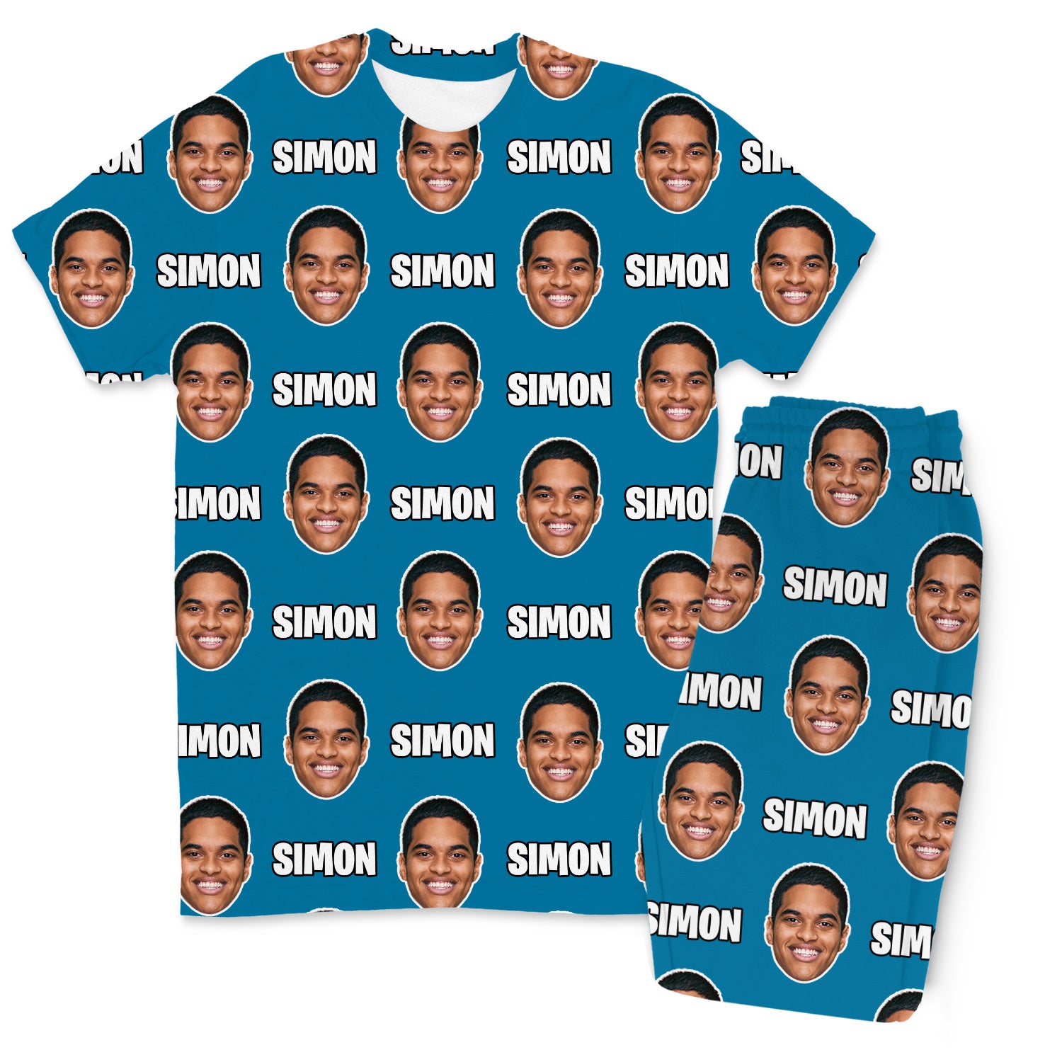 Your Face & Name Men's Personalised PJs - Trousers Set