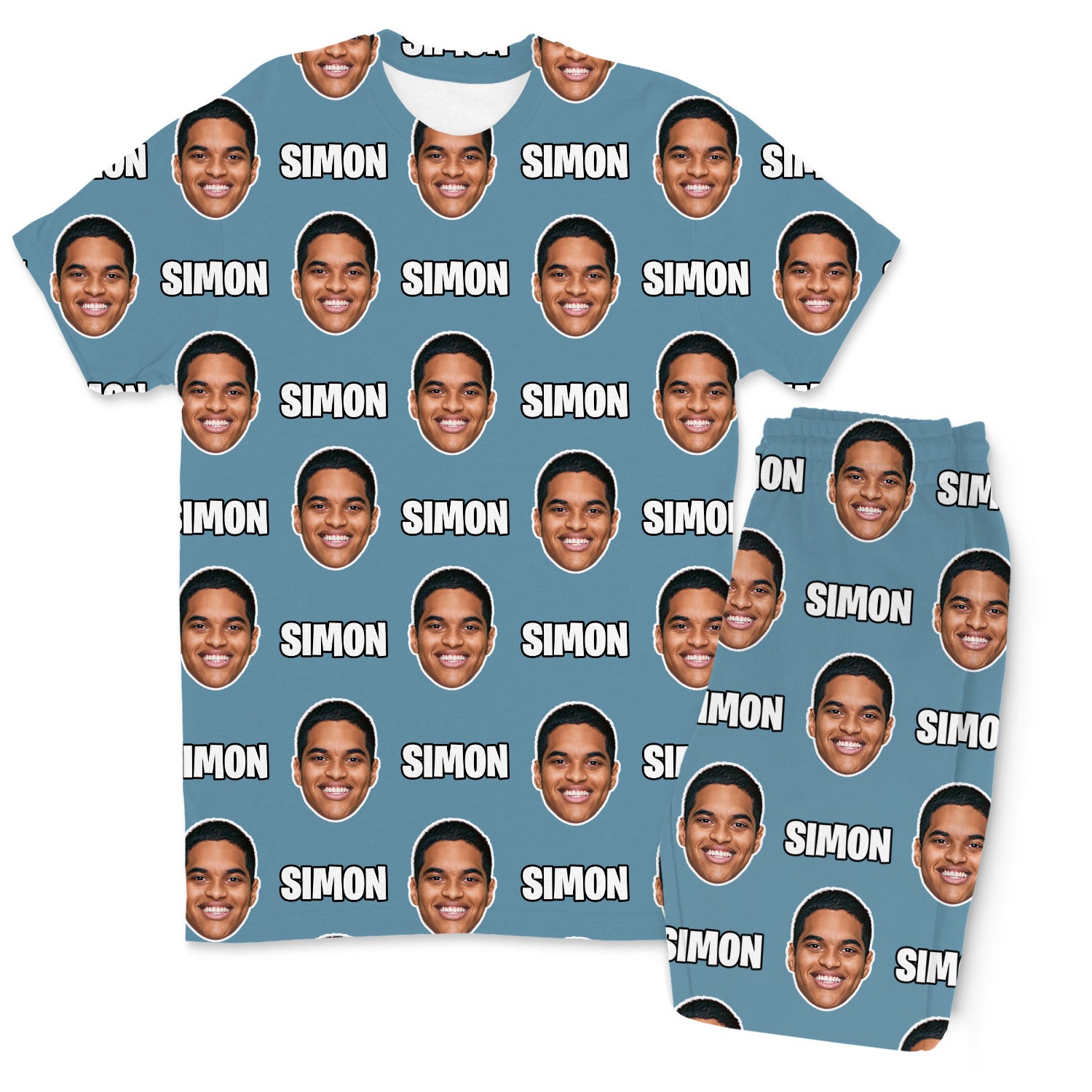 Your Face & Name Men's Personalised PJs - Trousers Set
