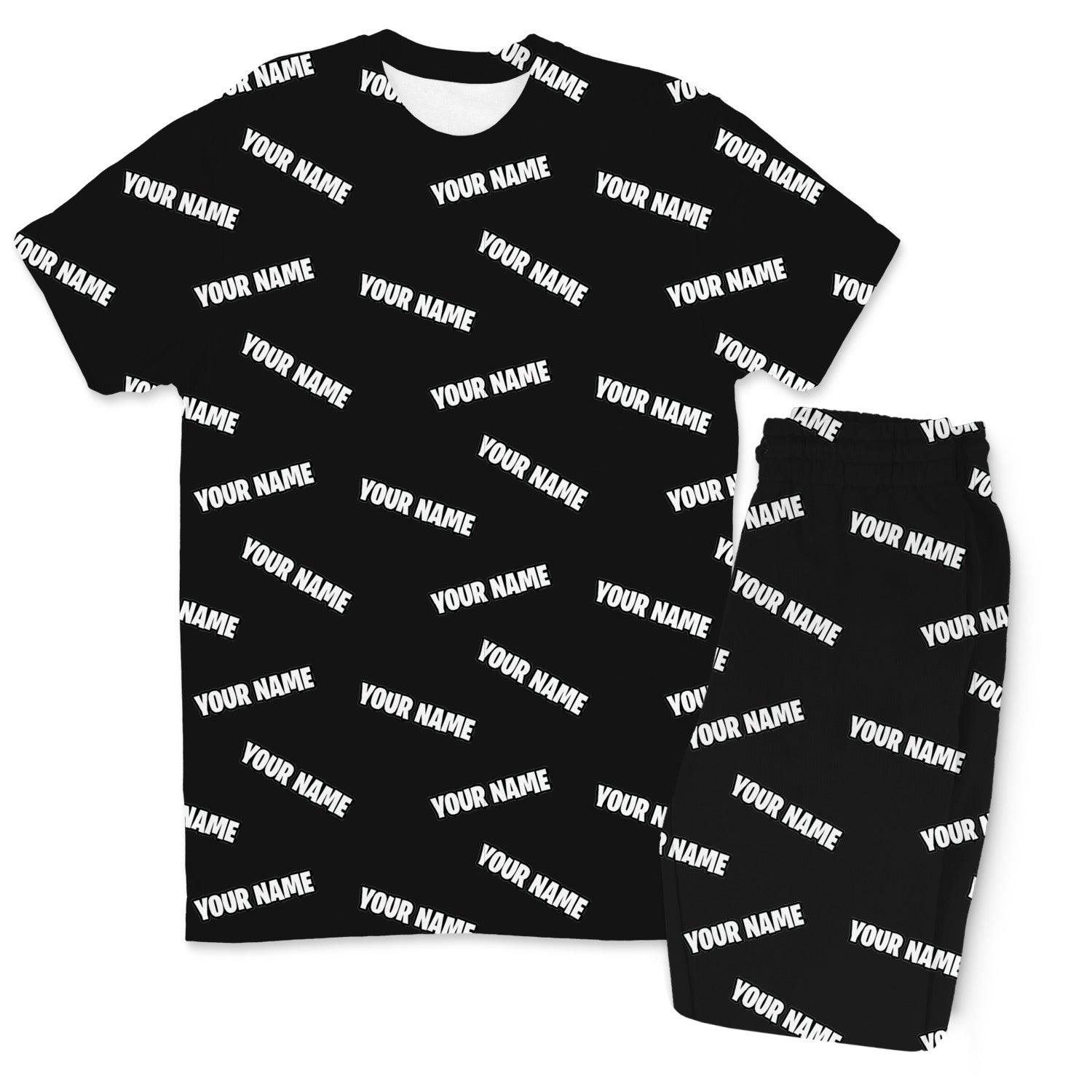 Your Name All Over Men's Personalised PJs - Trousers Set