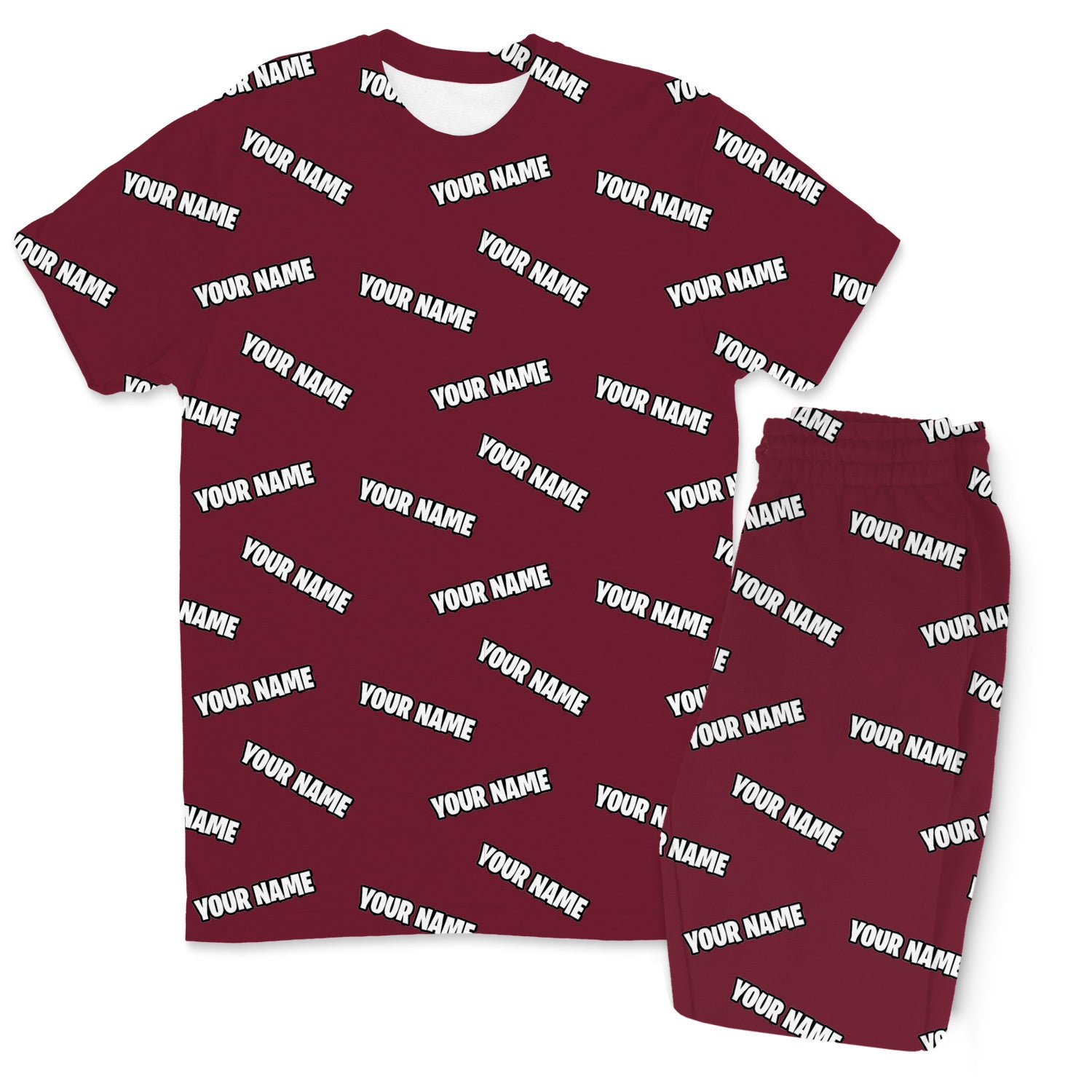Your Name All Over Men's Personalised PJs - Trousers Set
