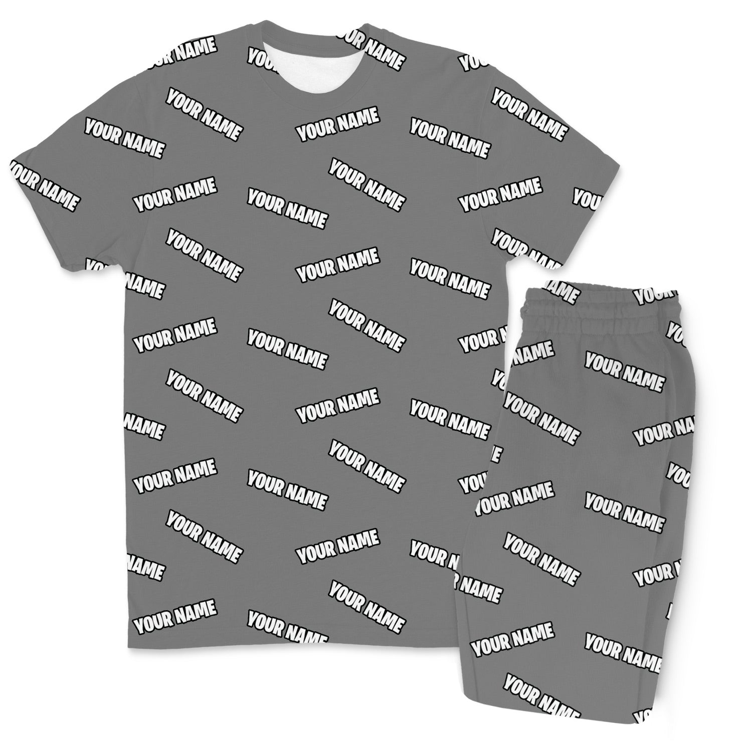 Your Name All Over Men's Personalised PJs - Trousers Set
