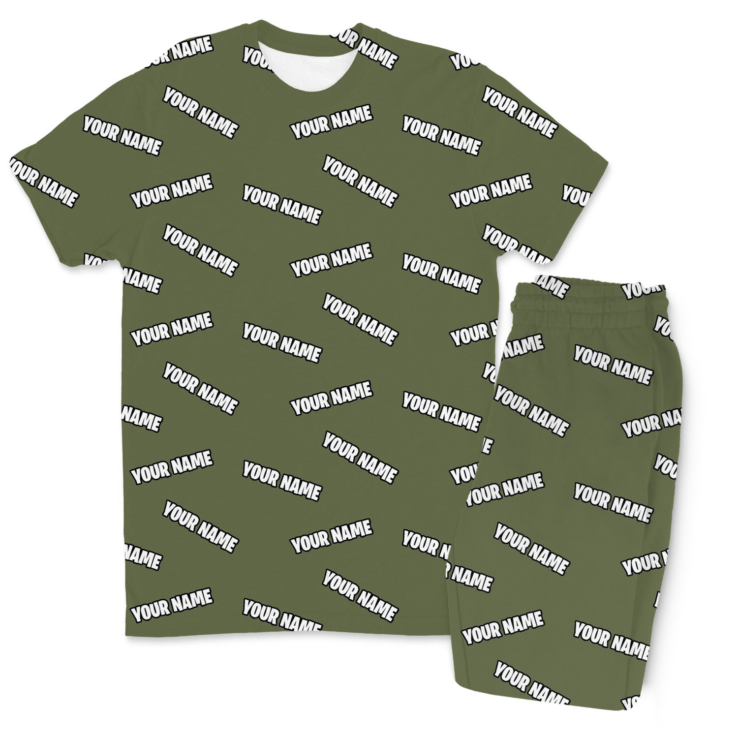 Your Name All Over Men's Personalised PJs - Trousers Set