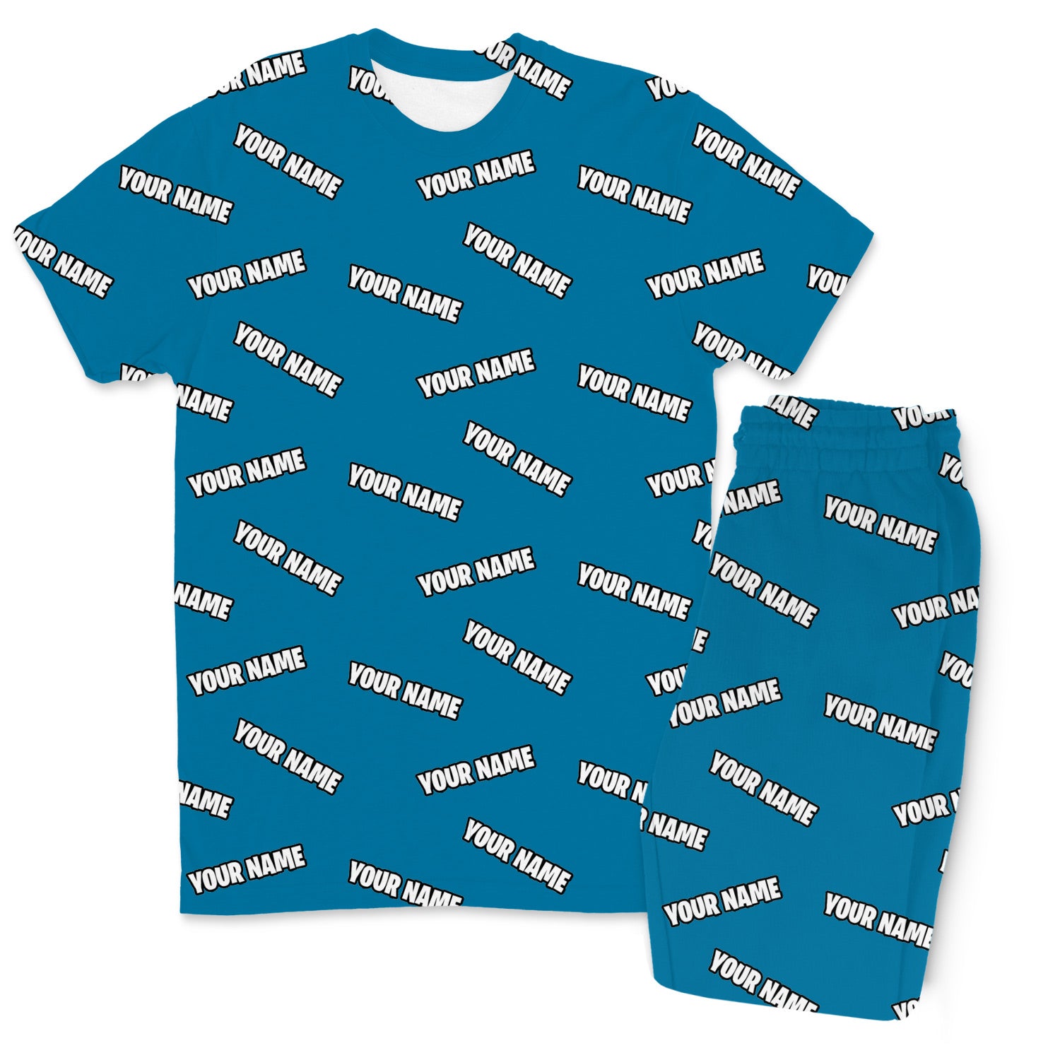 Your Name All Over Men's Personalised PJs - Trousers Set