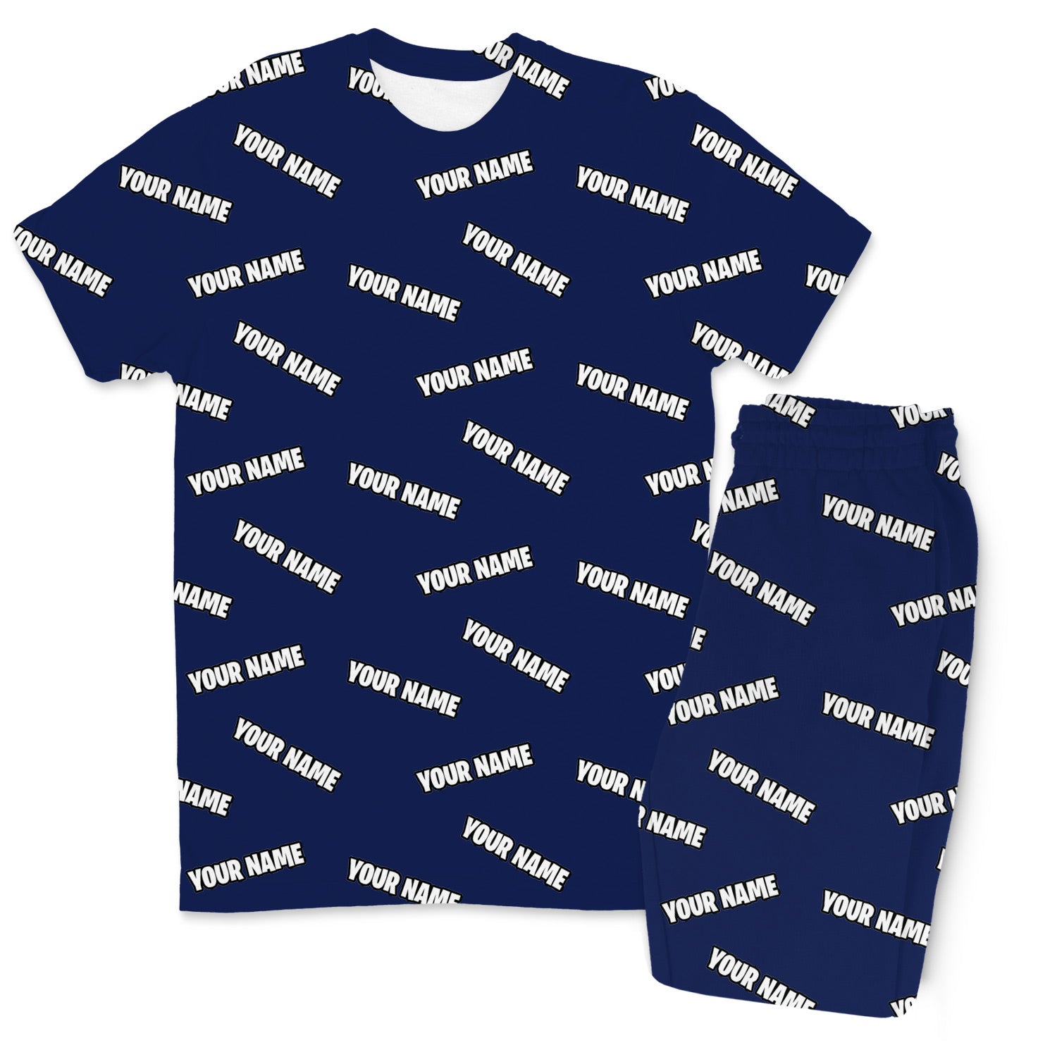 Your Name All Over Men's Personalised PJs - Trousers Set