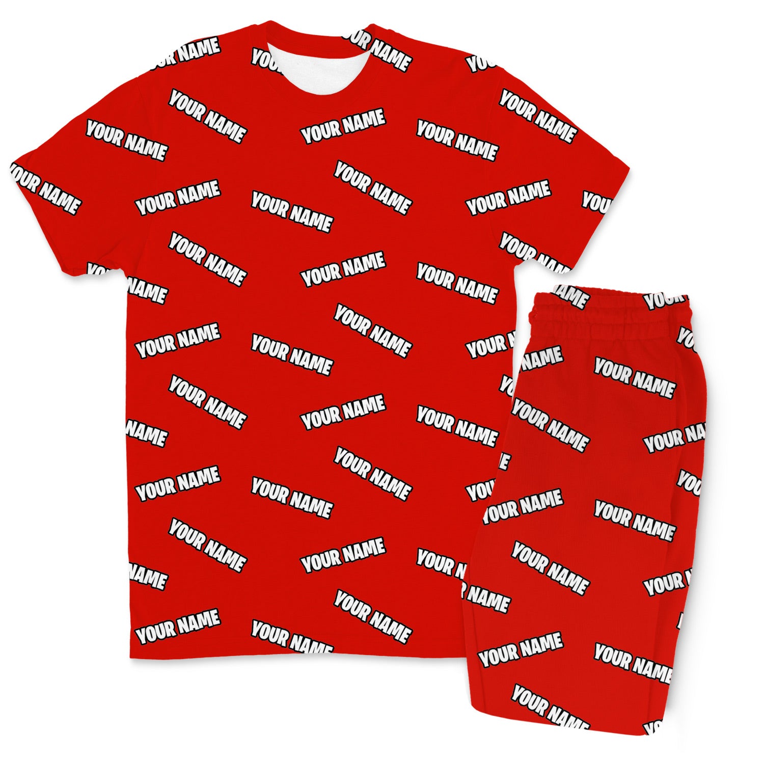 Your Name All Over Men's Personalised PJs - Trousers Set