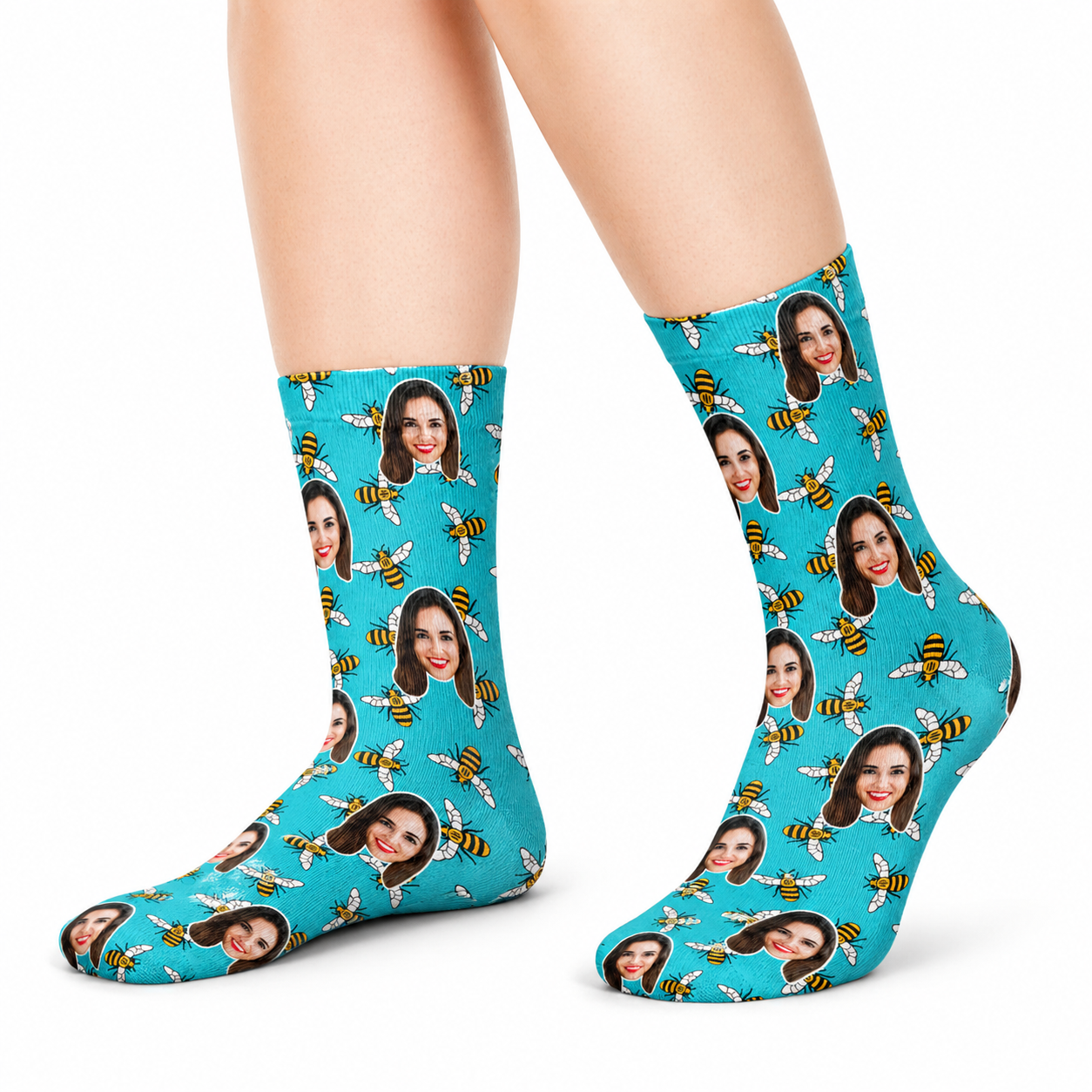 Manchester Bee Pattern Socks