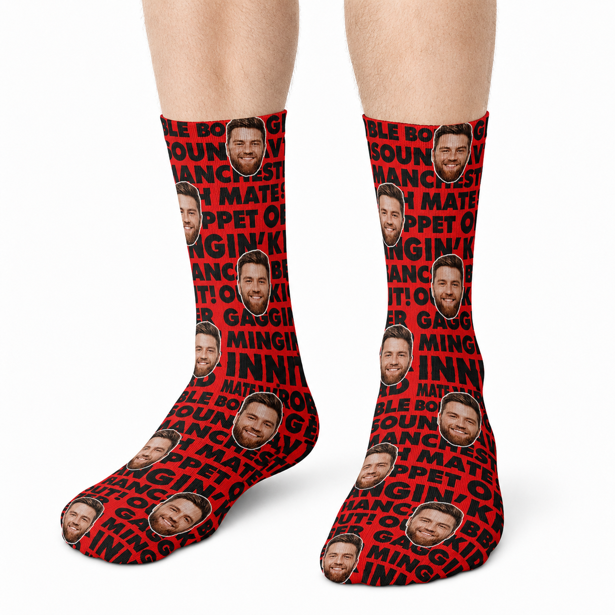 Manchester Slang Pattern Socks