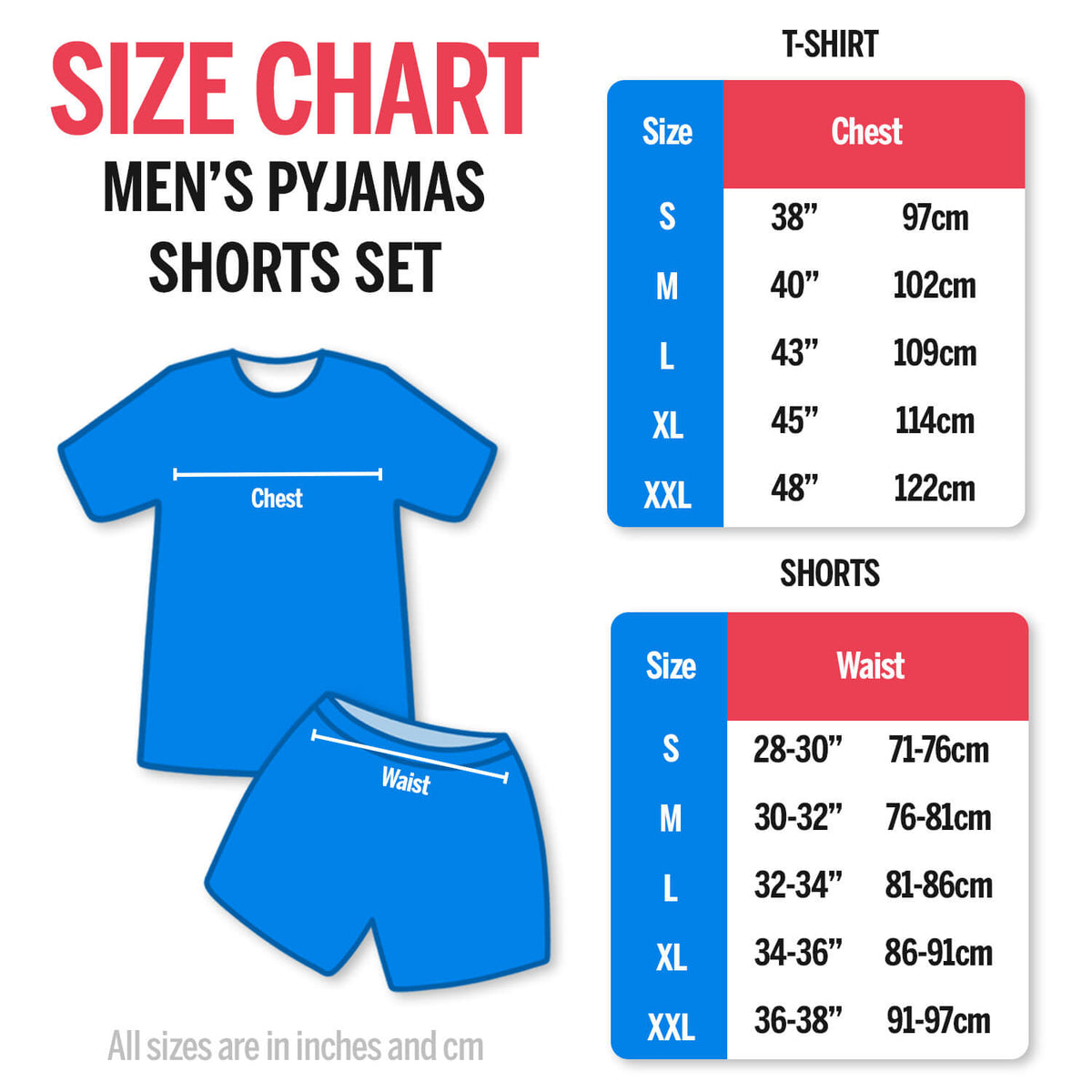 Men's Face Mash Pyjamas - Shorts Set