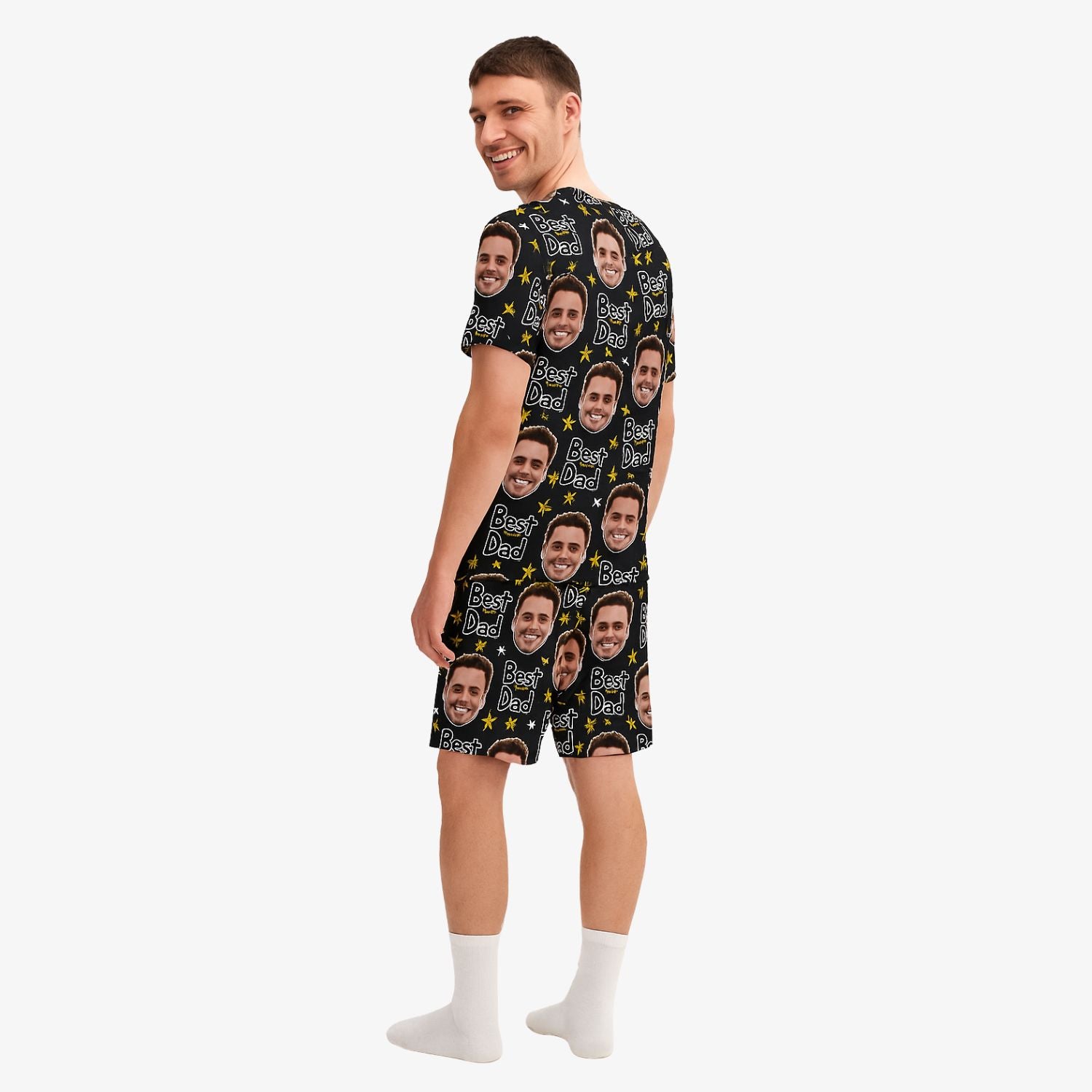 Men's Best Dad Personalised PJs - Shorts Set