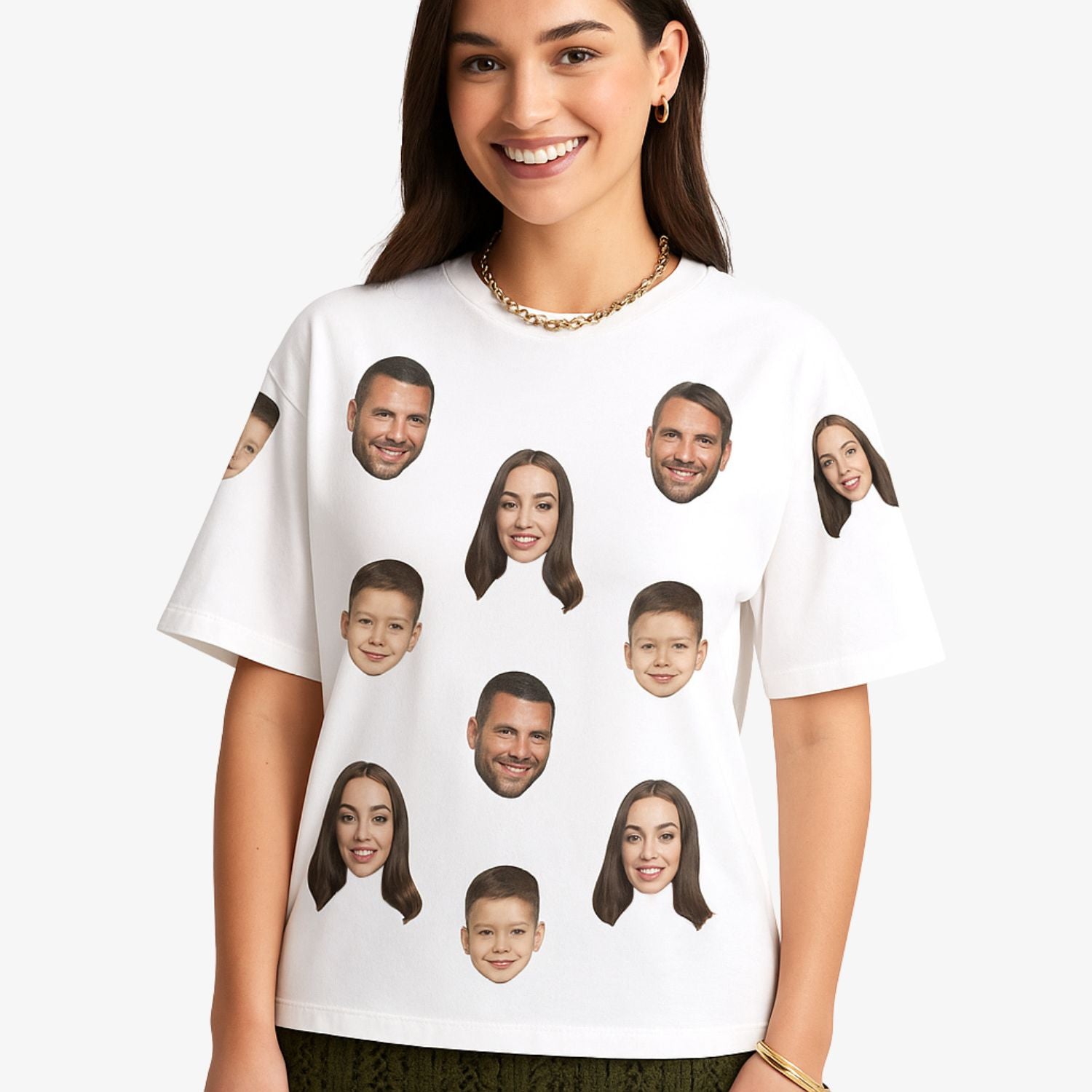 Family personalised Face T-Shirt