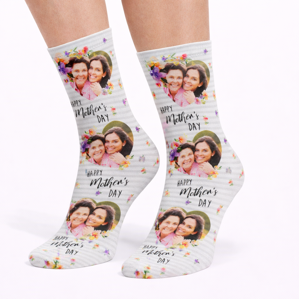 Mother's Day Photo Socks