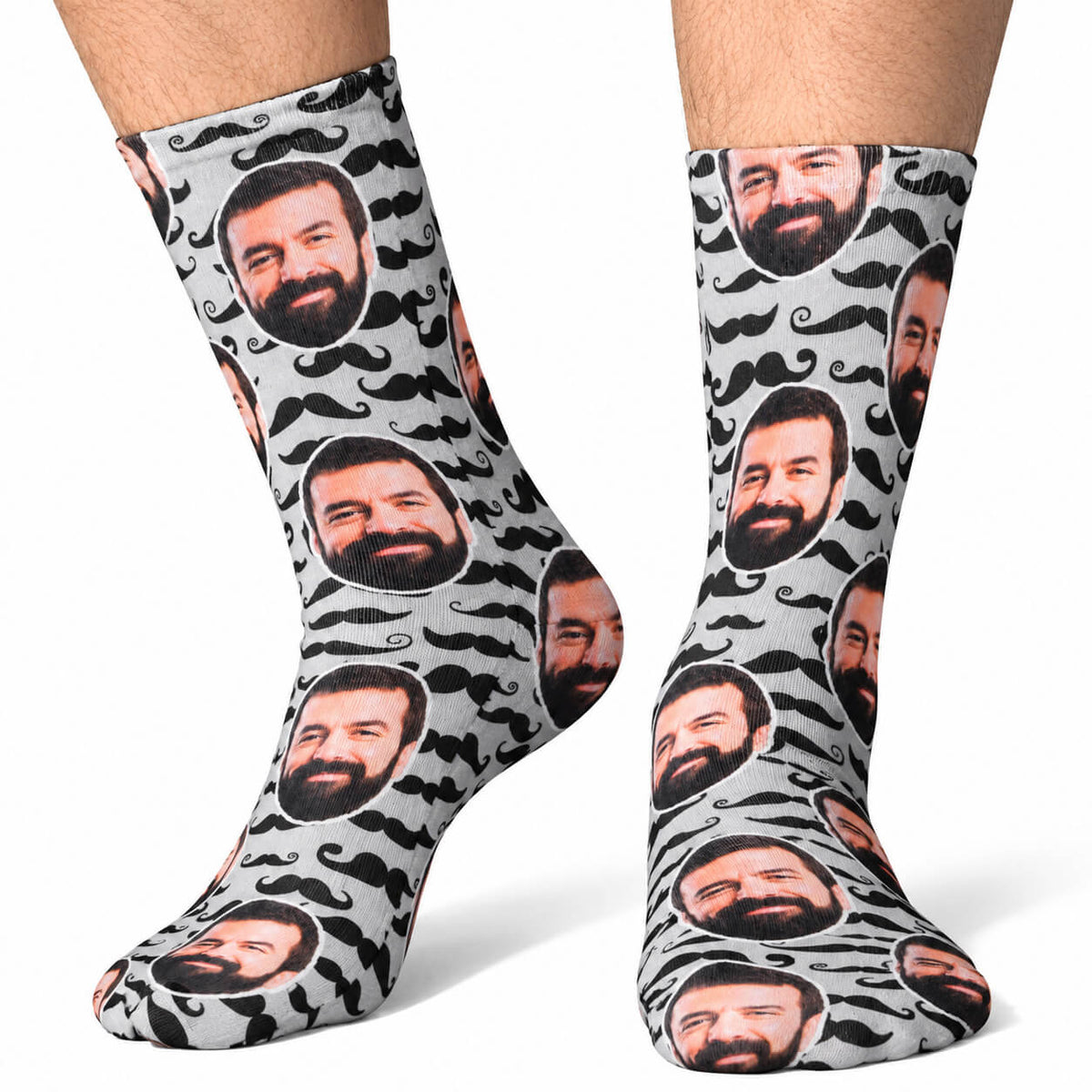 Moustache Pattern Socks