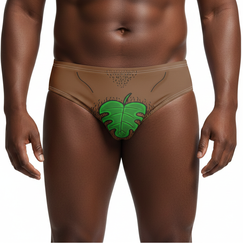 Naturist Funny Swim Trunks