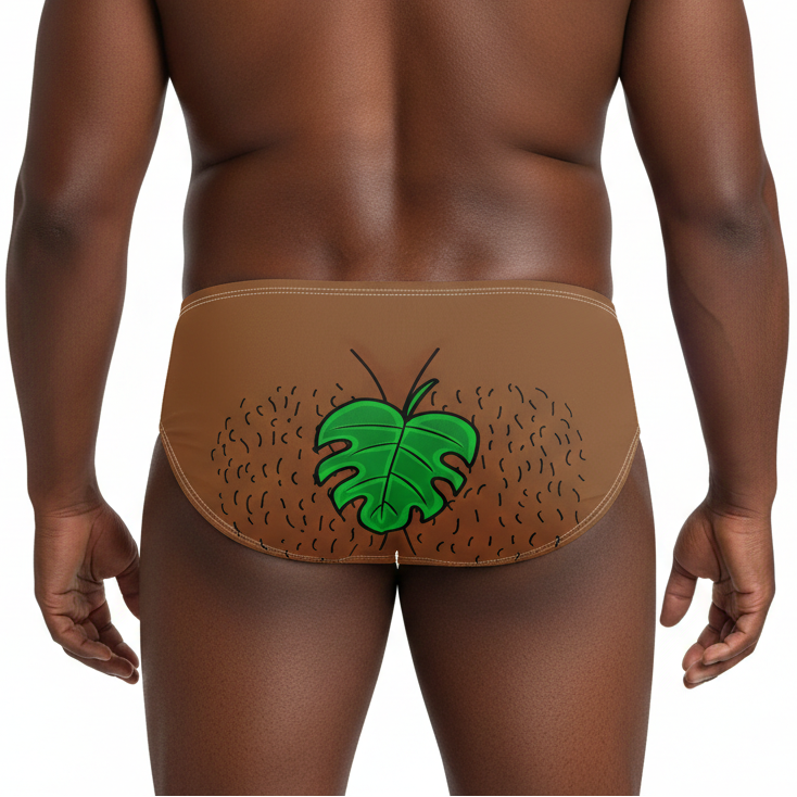 Naturist Funny Swim Trunks