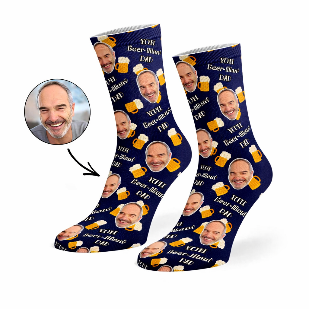 Beer-illiant Dad Socks