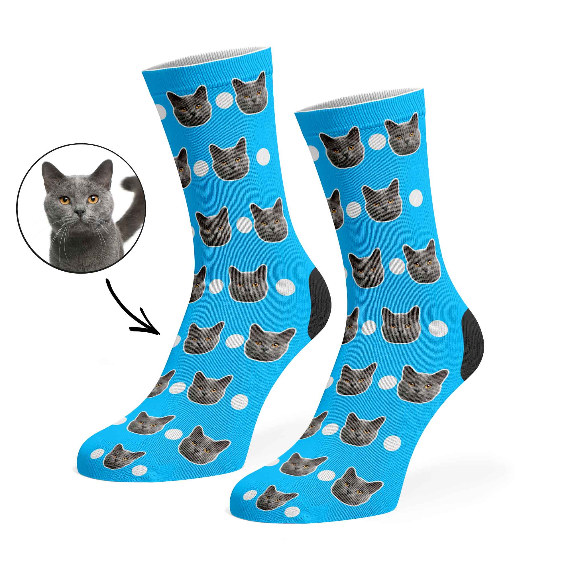 Polka Cat Socks
