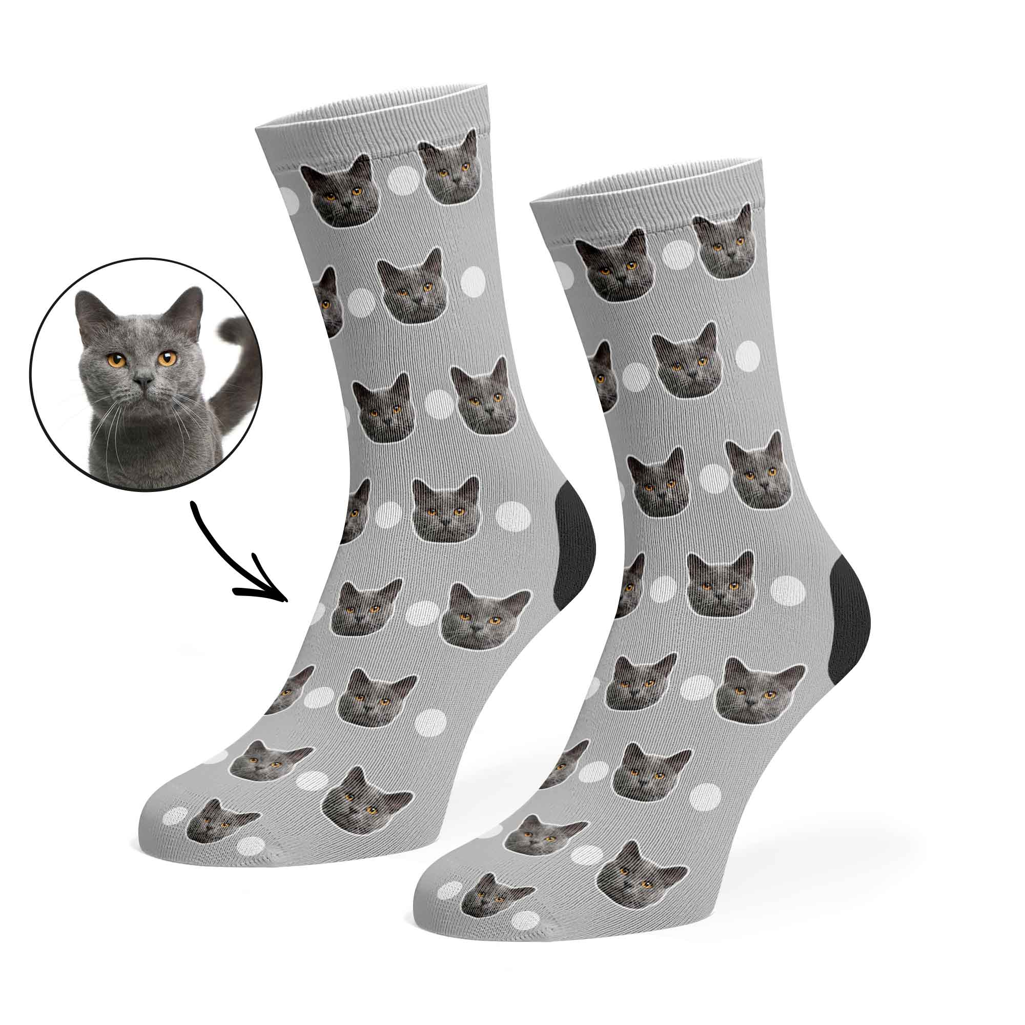 Polka Cat Socks
