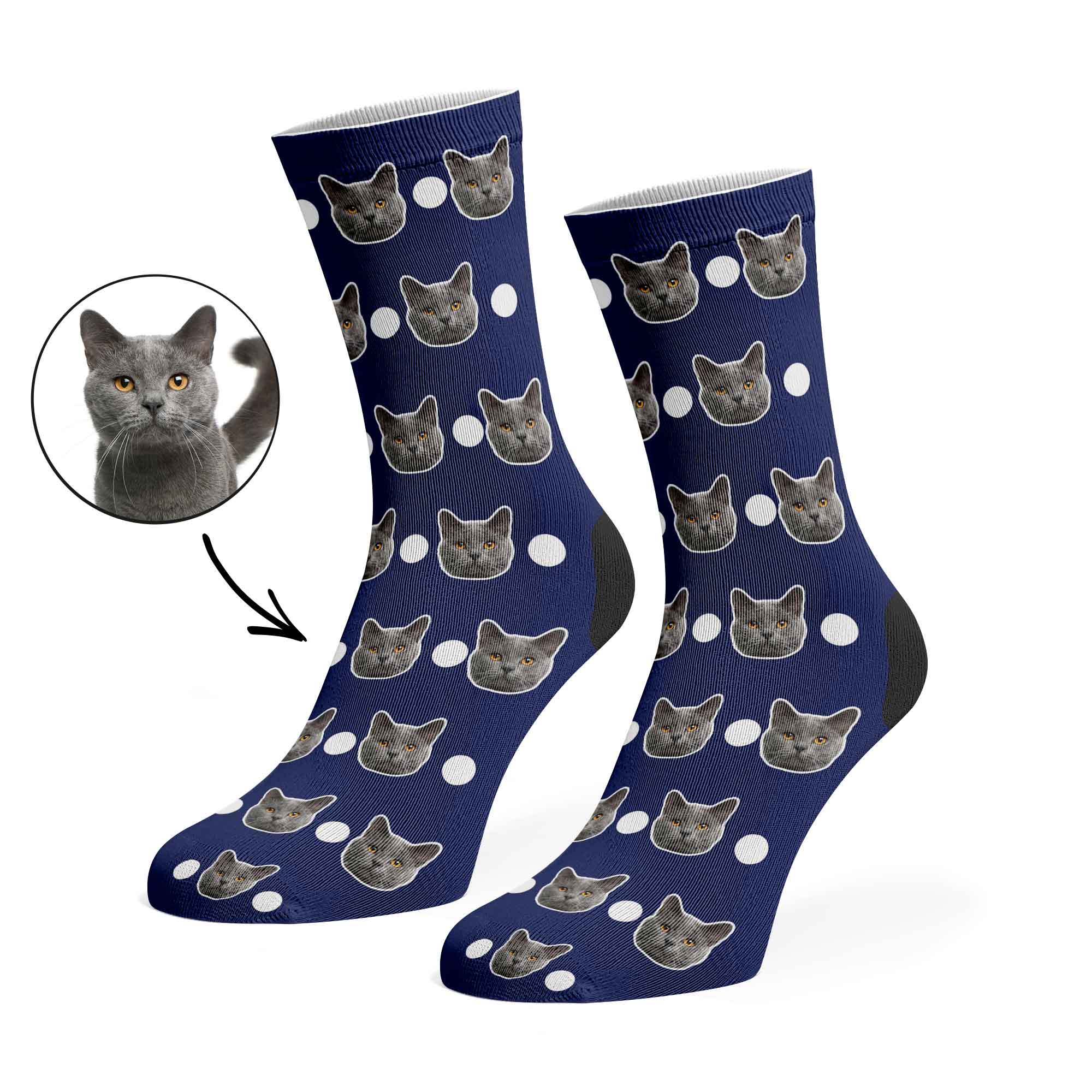 Polka Cat Socks